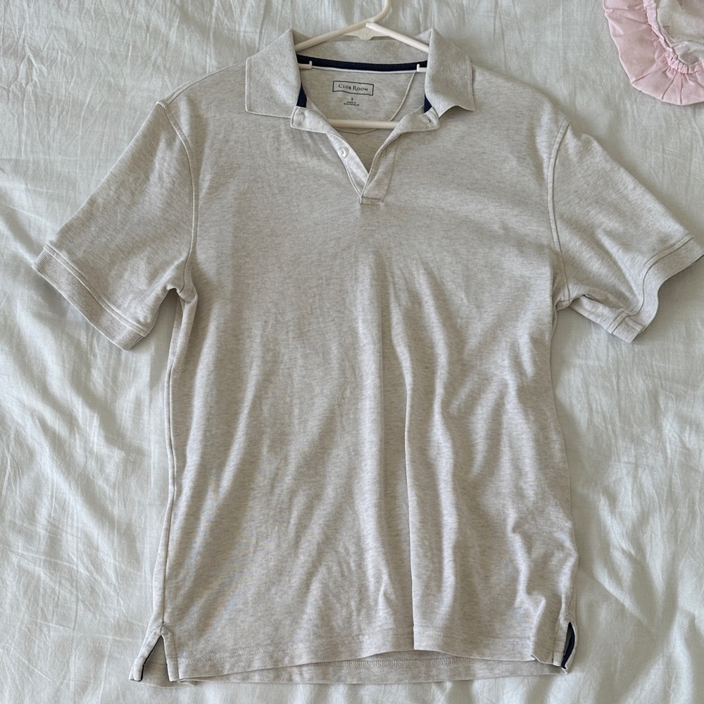 Club Room Light Gray Polo Shirt